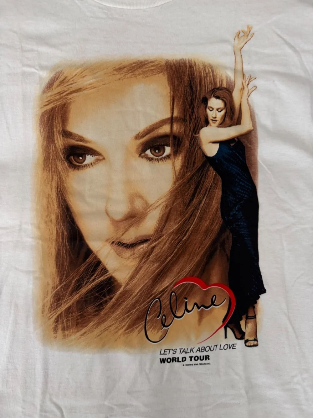 Vtg 1999 Celine Dion Let’s Talk About Love World Tour T-Shirt - XL - Picture 2 of 6